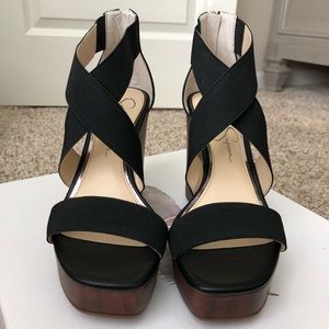 NIB - Jessica Simpson Black Platform Heels